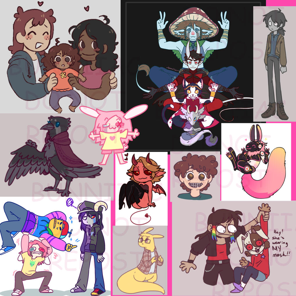 Examples of my line art!